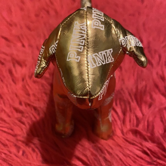 2014 “PINK” Victoria Secret gold stuffed dog - Picture 2 of 5
